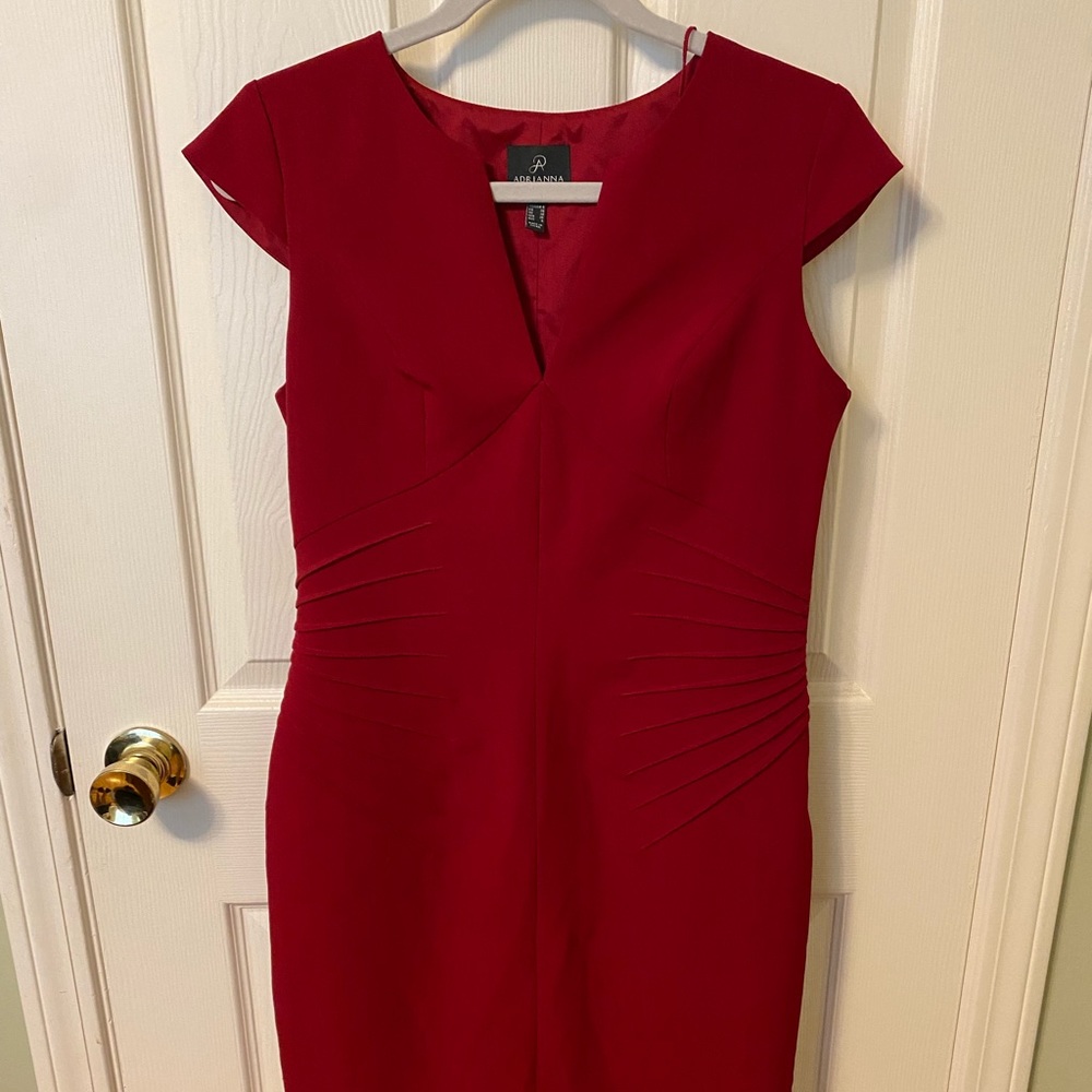 Dark red Adrianna Papell dress